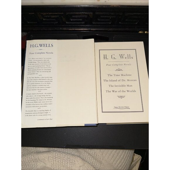 H. G. Wells Four Complete Novels 1994 Hardcover Dust Jacket DETACHED SPINE - Picture 5 of 16